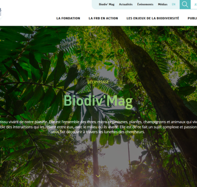 Biodiv'mag | Fondation pour la recherche sur la biodiversité