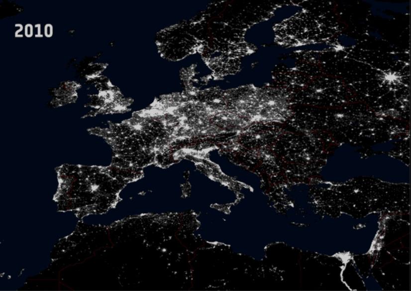 ...et 2010 selon des images satellites de l’ESA © Agence Spatiale Européenne